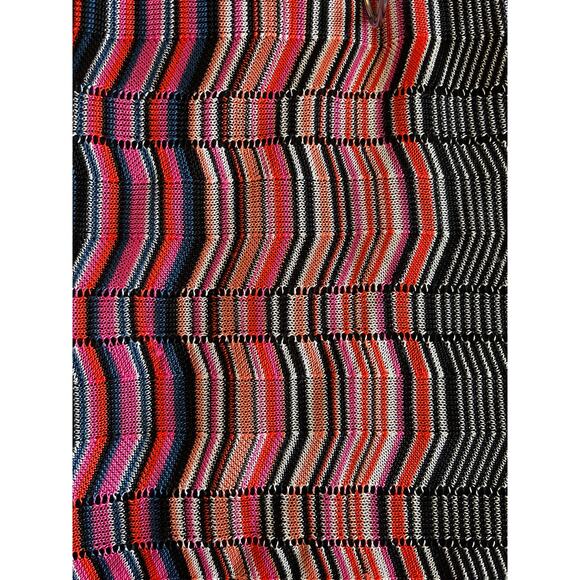 TRINA TURK Zig Zag Knit Sheer Dress Lined - Picture 5 of 6